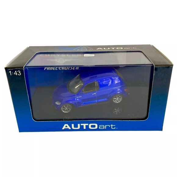Autoart Chrysler Panel Cruiser Diecast Car 51531 Metallic Blue 1/43 Scale PT NEW - Picture 1 of 5